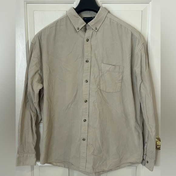 ASOS Men’s Large Corduroy Long Sleeve Button Down Shirt - Picture 1 of 7